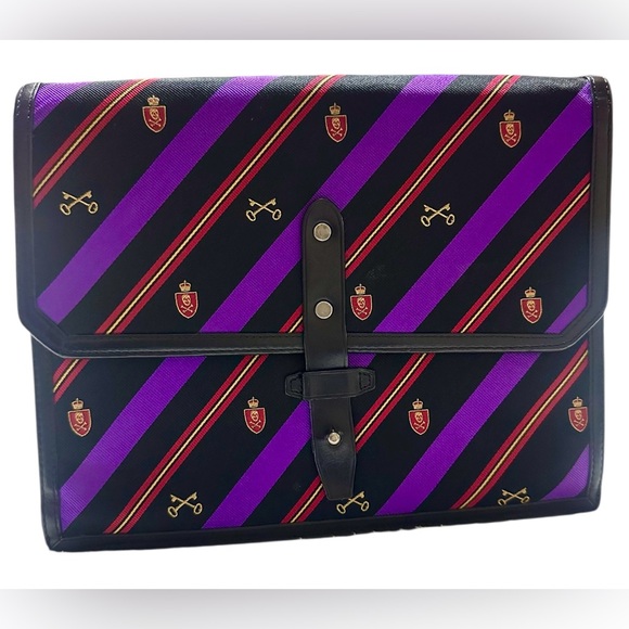 Ralph Lauren Handbags - Rugby Ralph Lauren Rare portfolio/ clutch bag 10.5” x 8.5” Collectible Like New!